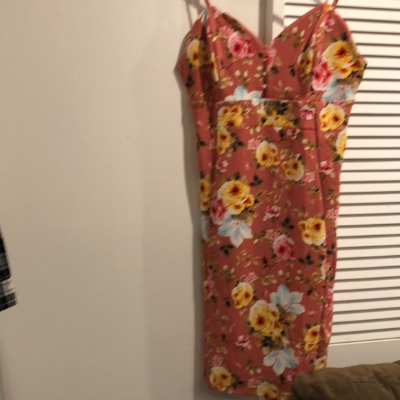 New Love J Pink Floral Dress Size 1X - Picture 6 of 6